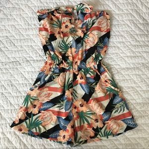 NEW Strapless Romper Knot Bow/Keyhole